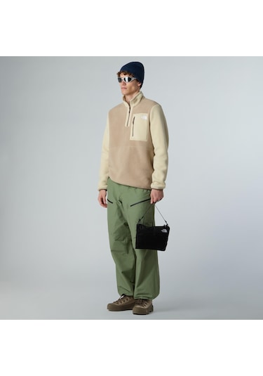 The North Face M Yumiori 1/4 Zip Erkek Polar-30499 Açık Kahverengi