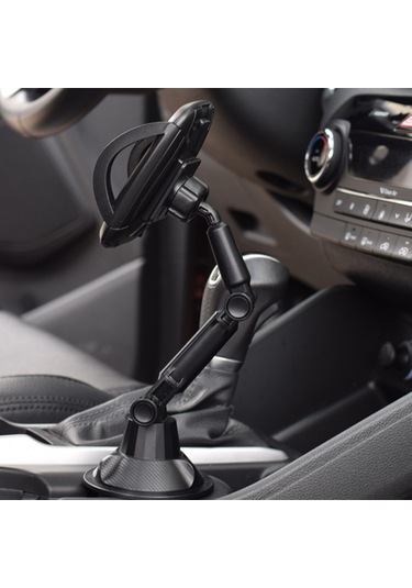 Padalink Siyah Pvc Araç Su Bardağı Tutucusuna Sabitlenir 360 Derece Döner 45-95mm Genişliğinde Uyumlu Akıllı Telefon Tutucu Diğer