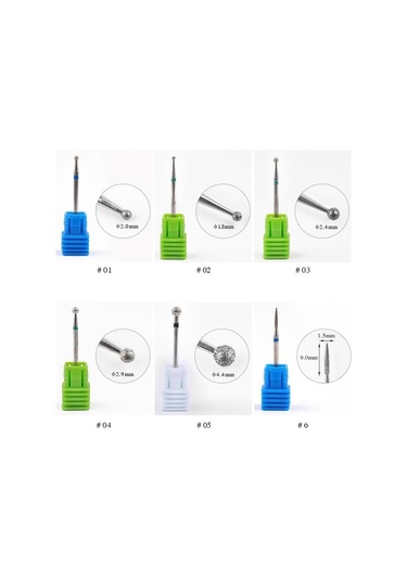 Tungsten Çelik Tırnak Taşlama Kafası Kesici Manikür Metal Matkap Uçları Değirmenleri Çivi Çıkarma Jel Araçları 05