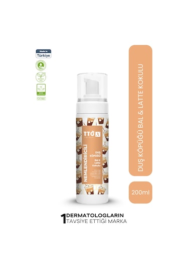 Tto -X Nemlendiricili Duş Köpüğü Bal&Latte Kokulu 200Ml