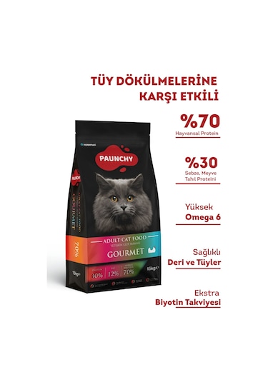 Paunchy Tavuk Etli Gurme Yetişkin Kedi Maması 15 KG