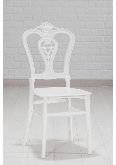 6 Adet Carisma Beyaz Sandalye / Balkon-Bahçe-Mutfak