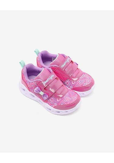 Skechers Heart Lıghts Boogıe Land Küçük Kız Çocuk Pembe Işıklı Spor Ayakkabı 303258n Hpmt Pembe