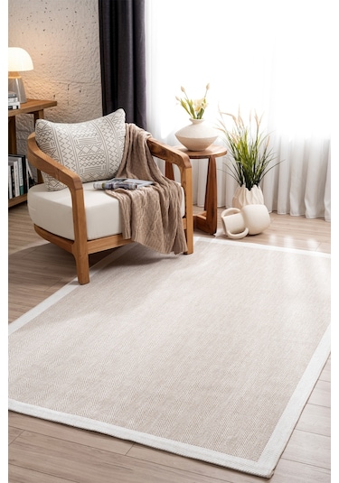 Fresco Soft Vizon Ekru Yıkanabilir Halı A3936a Vizon
