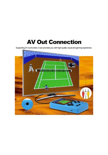 Vkemall Retro El Oyun Konsolu Taşınabilir Mini Oyun Makinesi 400 Dahili Oyunlar 2.8