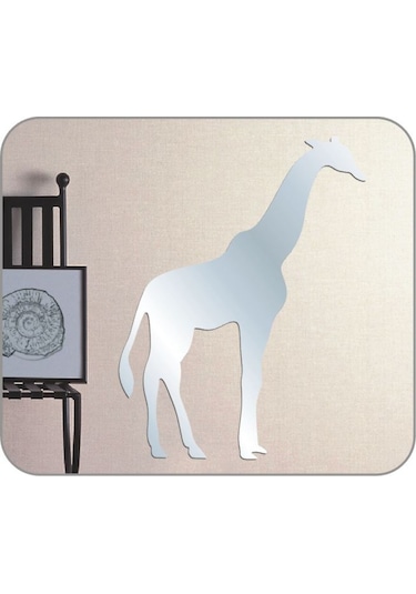 Sıa Aynalı Duvar Süsü (Sticker) Zürafa Şekilli