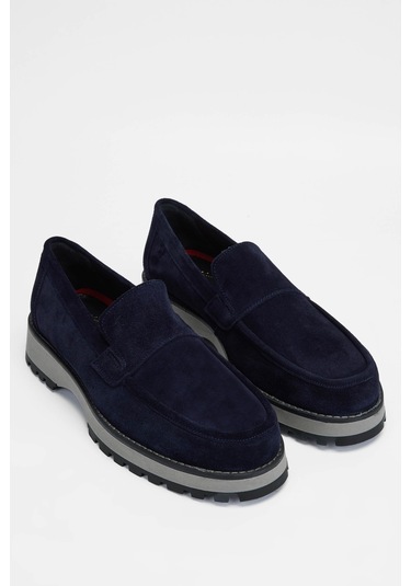 Tamer Tanca Erkek Hakiki Deri Lacivert Süet Casual Ayakkabı 01 22219 Erk Ayk Sk23/24 Lacı Suet Lacivert