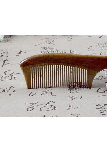 Suofeng Doğal Sandal Ağacı El Yapımı Ahşap Tarak - Kadınlar İçin Organik Hoş Kokulu Saç Bakımı Ve Hediye