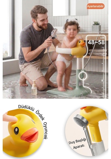 Wellgro Holdme Bebek Banyo Duş Standı Yeşil
