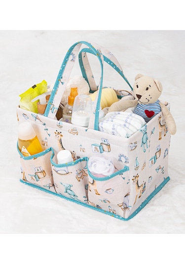 Baby Yeni Doğan Seti Bavul Organizer , Bakım Ve Alt Bakım Çanta Mavi