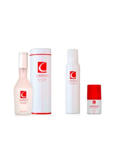 Caldion Kadın Parfüm EDT 100 ML + Deodorant 150 ML + Roll On 50 ML
