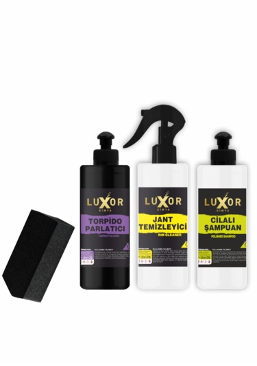 Luxor Kimya 200ml 6'lı Oto Bakım Seti Oto Yıkama Seti