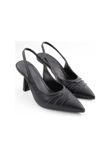 Feles 083-807 Siyah Kadın Topuklu Ayakkabı Siyah