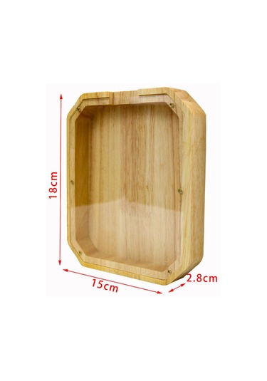 Dolıty Ahşap Kumbara Para Kutusu Modern Zanaat Iyi Davranış 15x2.8x18cm