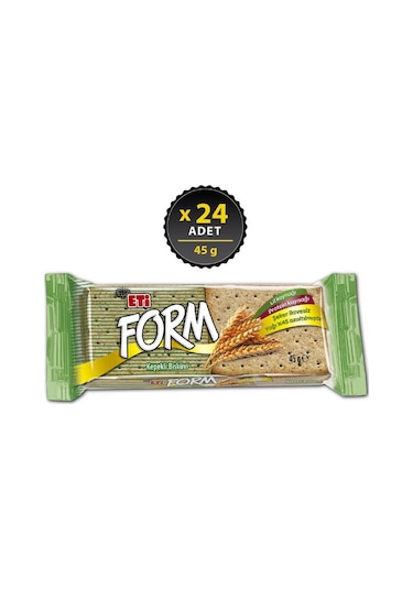 Eti Form Kepekli Bisküvi 24 x 45 G