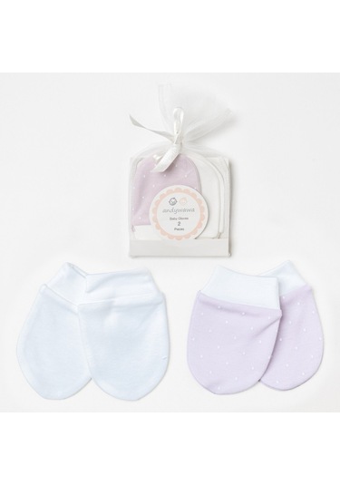 Andywawa Gloves Basic 2'li Bebek Eldiveni Ac24448 Pembe