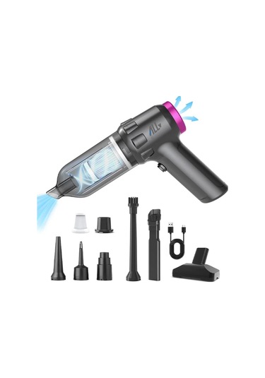 Zhltools 14000pa Güçlü Portatif 2 Kademeli Tasinabilir Vakumlu Kablosuz Üflemeli Mini Oto Araç Süpürgesi