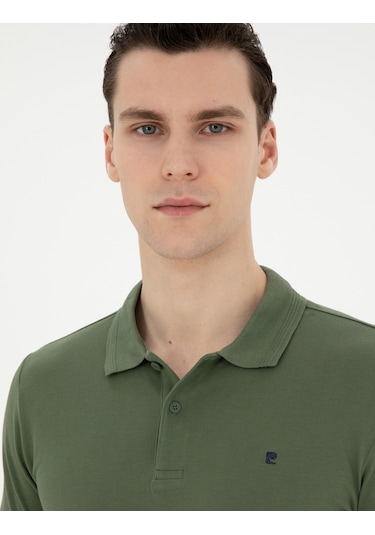 Pierre Cardin Erkek Haki Tişört Basic 50291625-vr027 Haki