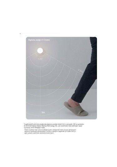 Soulader Usb İle Şarj Edilebilir Hareket Sensörlü Otomatik Gece Lambası Akıllı Led Aydınlatma Sari