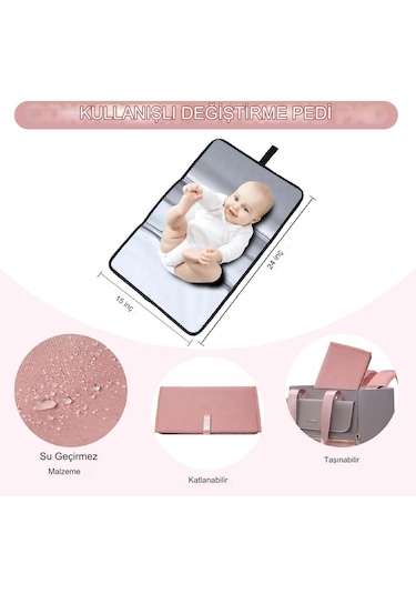 Lovevook Ub2079 Bebek Bakım Çantası Haki
