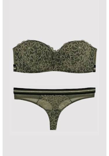 Pierre Cardin Kadın Straplez Soft Push Up Sütyen Takımı