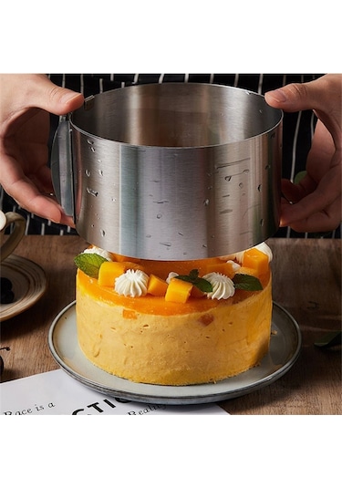 Narkalıp Yuvarlak Ayarlanabilir Kek Kalıbı 16-30cm Derinlik 15 Cm