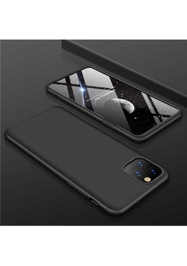Apple Uyumlu iPhone 11 Pro Kılıf Zore Ays Kapak Siyah