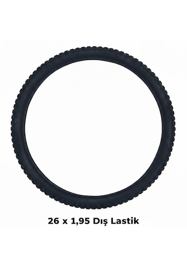 26 Jant Dış Lastik - 26x1.95 Mtb Dağ Bisikleti Dişli Dış Lastik - 1 Adet