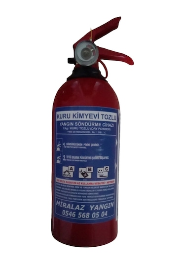 1 Kg Yangın Tüpü 4 Yıl Garantili Tüvtürk Uyumlu