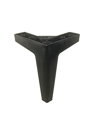 4 Adet Kartal Lükens Ayak Mobilya Koltuk Çekyat Ayağı 15 Cm Siyah