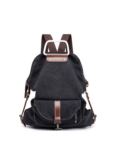 Siyah Kadınlar İçin Moda Çapraz Sırt Çantası - Retro Tarz Çok Fonksiyonlu Omuz Çantası Çok Renkli Çok Renkli