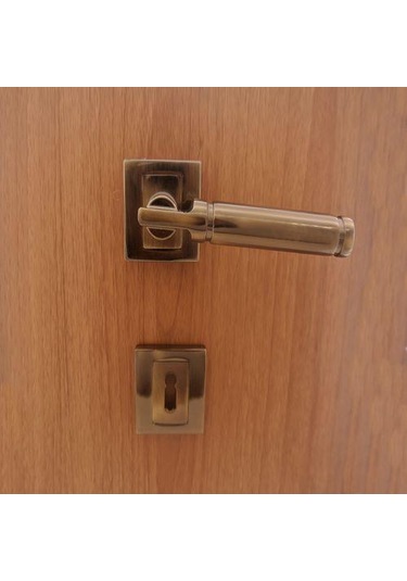 Ibiza Kapı Kolu Rozetli Antik Bakır