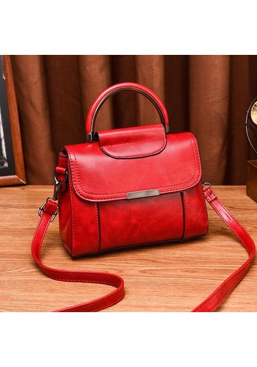 Pembe 2023 Yeni Moda Retro Çanta İlkbahar Ve Yaz Yeni Moda Basit Omuz Askılı Çanta Kadın Çantası Pembe