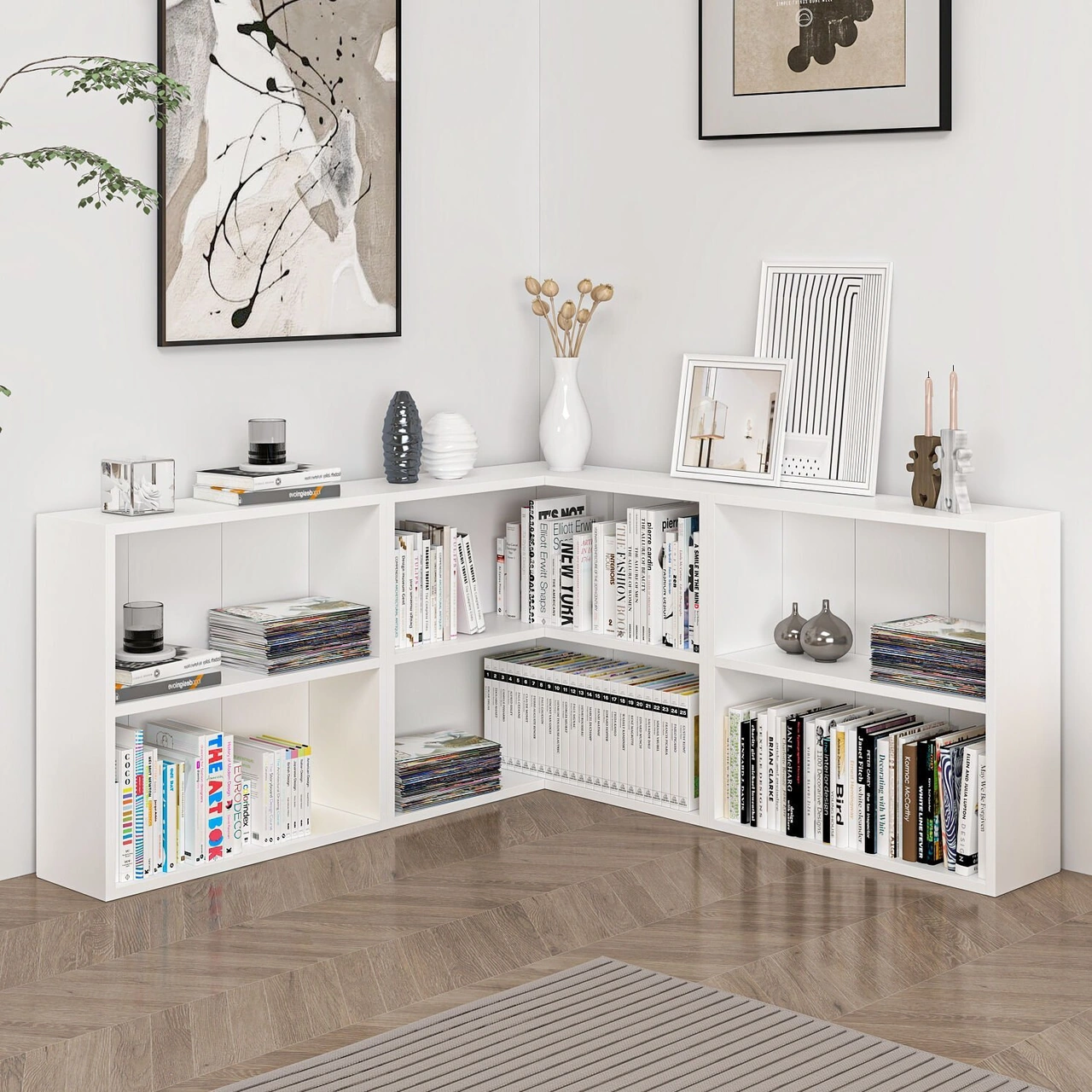 Adel Köşe Set 1 - Beyaz Beyaz