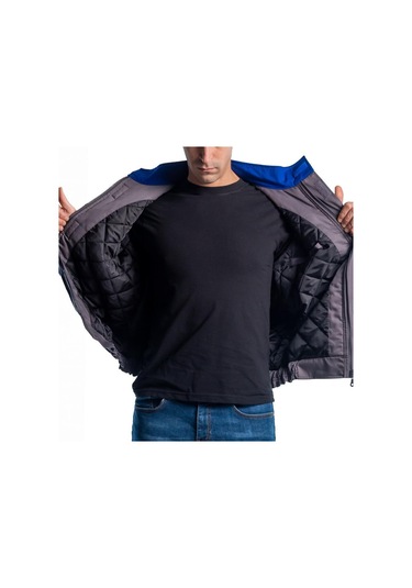 Şensel, Kapitoneli Mont, Gri-Saks -91E2285- Iş Montu,Iş Elbisesi