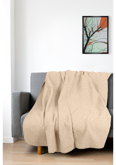 Verra Home Pamuklu Tv Battaniyesi 150 x 200 Bej