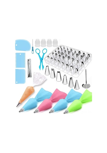 Qingmipy "profesyonel Pasta Dekorasyon Seti - 83 Parça Yeniden Kullanılabilir Kek Süsleme Ekipmanları" Diğer