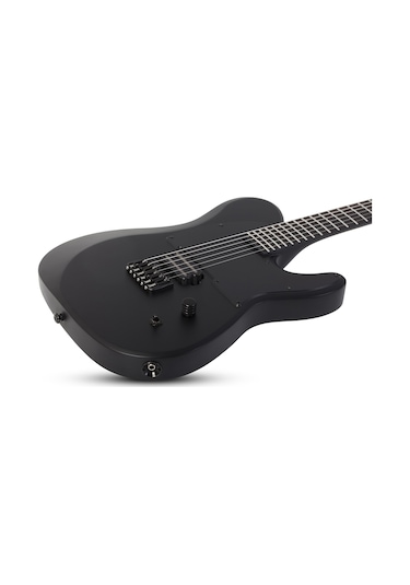 Schecter Pt Black Ops Elektro Gitar Satin Black Open Pore