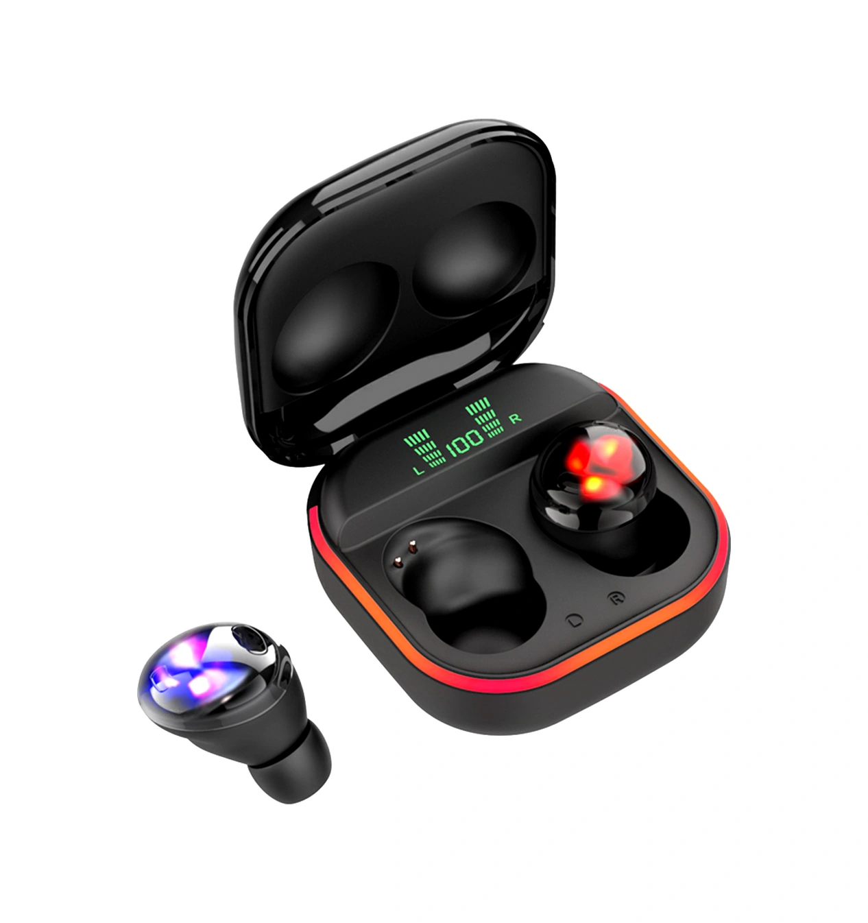 Moveevo S190 Tws Bluetooth 5.1 Kulak İçi Kulaklık, Aac Kodlama, Led Güç Göstergesi, Hifi Ses, Gürültü Engelleme, Dokunmatik Kontrol, Ipx4 Su Geçirmez, Oyun/spor/müzik İçin Siyah