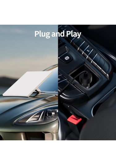 Samdoo Starlink Mini İçin Araç Sigara Çakmak Adaptörü, 12v-48v Dc 3m Kablosu, 100w Güç, 16awg Dayanıklı, Entegre O-ring, Plug & Play