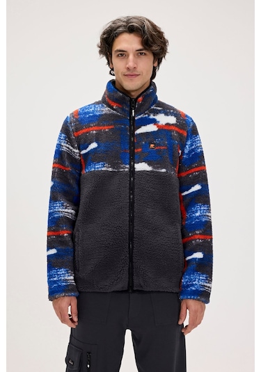 Vernon Asfalt Erkek Full-zip Polar Sweatshirt Asfalt