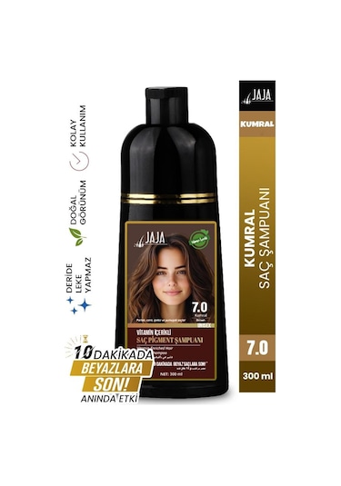 Jaja Vitamin İçerikli Saç Pigment Şampuanı Unisex 300 Ml 7.0 Kumral Tüm Saçlar