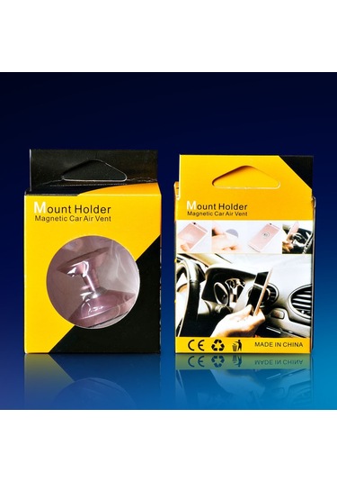 Hfambition 3'lü Manyetik Araç Telefon Tutucu Seti - Güçlü Yapışkanlı, Metal Plakalı, Çizilmeye Karşı Koruma Siyah