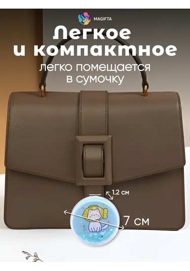 Magifta Çanta İçin Büyütücü Özellikli Katlanabilir Cep Aynası 263457707 Mavi