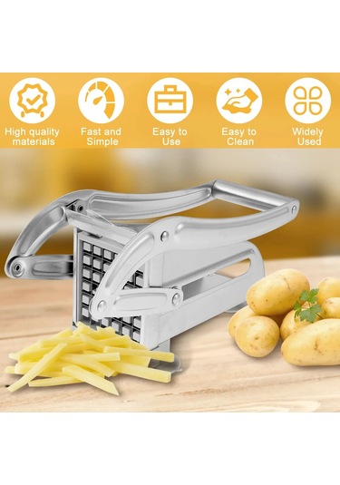 Liangmei 1 Adet Paslanmaz Çelik Manuel Patates Kesici Patates Diğer