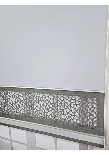 Yeni Nesil Çift Renk Lazer Stor Perde Mat Kalın Kumaşlı Renk Seçenekli Gri