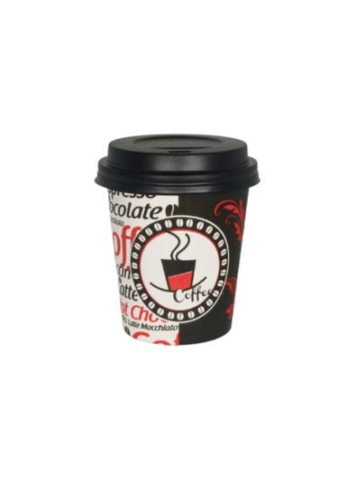 Excodi Cup 8 Oz Kapaklı Karton Bardak 250 ML - 100 Adet