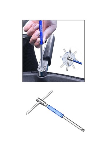 Pazly T Siz Renkli Homyl El Çok Fonksiyonlu Anahtar Altıgen Alet 6.3mm 12.5mm 10mm Çok Renkli