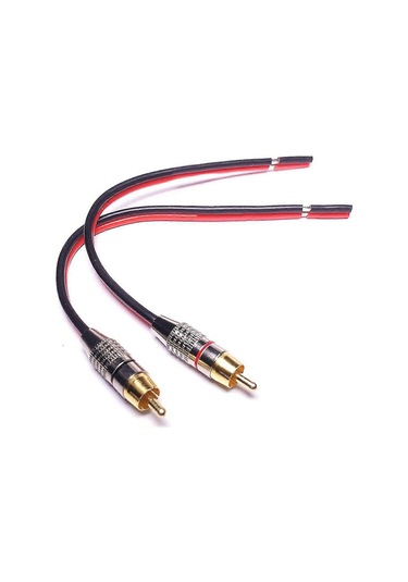 Hoparlör Kabloları Rca Konnektörlerine Adaptör, 2 Kanallı 30 Cm