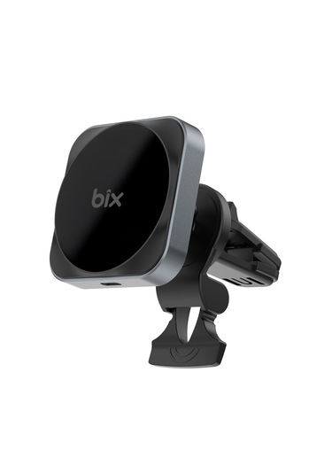 Bix Bxch10 15w Kablosuz Şarj Destekli Araç İçi Telefon Tutucu Gri